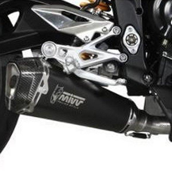 T.019.LDRB ミヴ Mivv スリップオンマフラー DELTA 17年-21年 トライアンフ Street S ブラックステンレス HD店