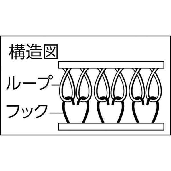 【メーカー在庫あり】 TPD-505MTS-BK TPD505MTSBK  マジックテープ［［R下］］弱粘着タイプ50mmX5m黒(1巻＝1セット) HD店の画像