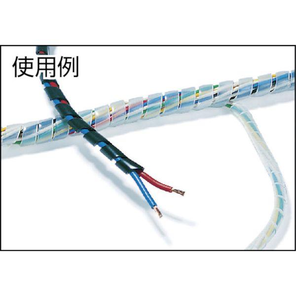 【メーカー在庫あり】 TS-9-W TS9W ヘラマンタイトン(株) ヘラマンタイトン スパイラルチューブ (ポリエチレン製 耐候グレード) 黒 長さ50m HD店の画像