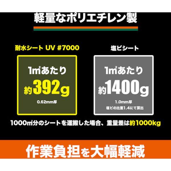 【メーカー在庫あり】 TWP70001010 トラスコ中山(株) TRUSCO 耐水UVシート＃7000 幅10.0mX長さ10.0m HD店の画像