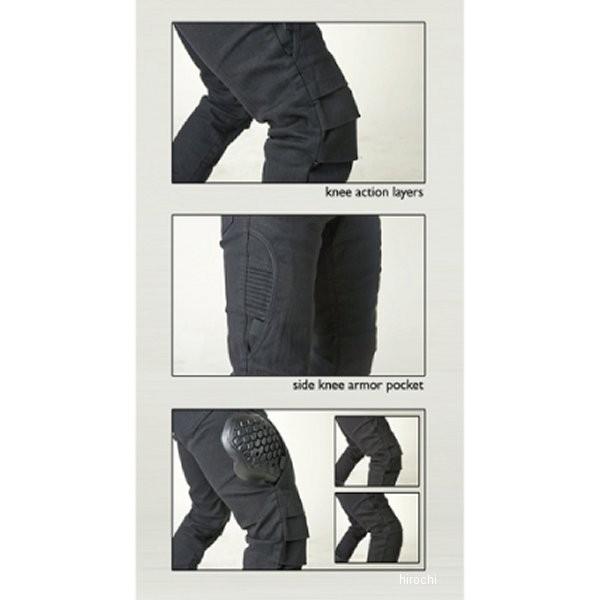 UB0016BK2 ラフ\u0026ロード 春夏モデル モトパンツ uglyBROS LARVA 黒 30インチ HD店_3