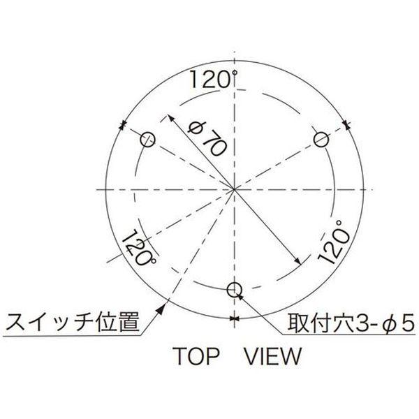 【メーカー在庫あり】 VL11B-003AY VL11B003AY (株)日惠製作所 NIKKEI ニコカプセル VL11B型 LED回転灯 118パイ 黄 HD店の画像
