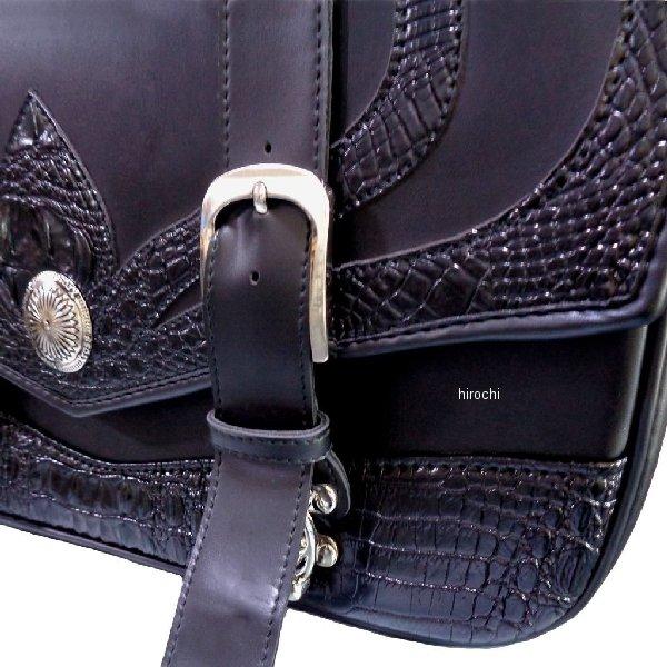 YS-201C クロス Xross サドルバッグ SADDLE SINGLEシリーズ ブラッククロコダイル HD店 | ブランド登録なし | 01