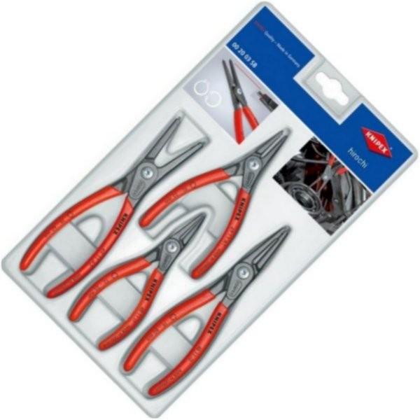 【製造会社棚卸し資産あり】 002003SB-KP クニペックス KNIPEX 細かいスナップリングプライヤーセット (4本組) SP店 車、バイク、自転車-バイク