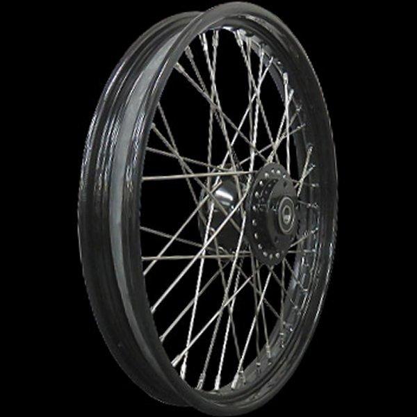 【メーカー在庫あり】 011193 ネオファクトリー フロントホイール 21×2.15インチ 00年-03年ダイナ用 ブラック SP店