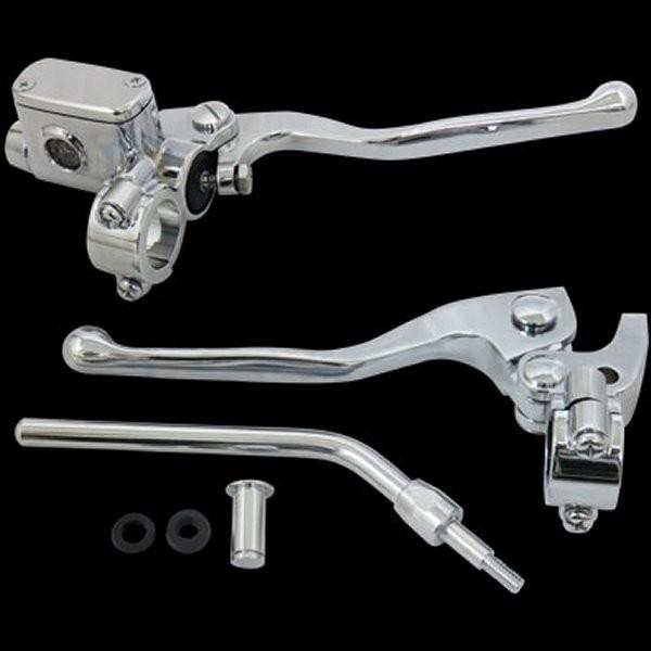 【メーカー在庫あり】 015917 ネオファクトリー オールドスクールハンドコントロールキット クローム 11/16inボア SP店