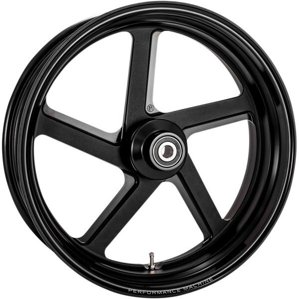 【USA在庫あり】 0201-2332 パフォーマンスマシン フロントホイール 21X3.5 プロAM 08年-21年 ハーレー ABS無し/デュアル 黒 SP店