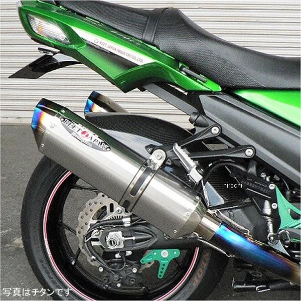 0222-KB6-BL ビート BEET スリップオンマフラー ナサートエボリューション TYPE2 12年以降 ニンジャ ZX-14R ブルーチタン デュアル SP店