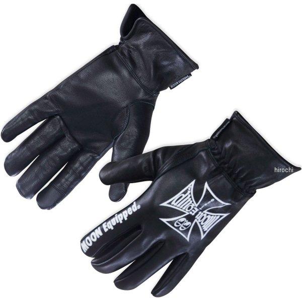 【メーカー在庫あり】 BK071BKXL ムーンアイズ MQQNEYES EQUIPPED IRON CROSS ウインターレザーグローブ 黒 XLサイズ SP店の画像