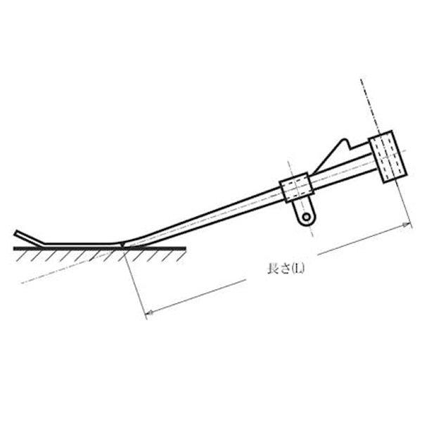 【メーカー在庫あり】 029780 ネオファクトリー キックスタンド 1inロング 04年以降 XL 黒 SP店_1