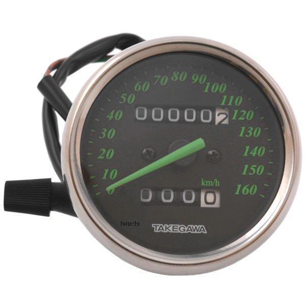 モンキー 05-05-0090 SP武川 ブラック＆グリーンスピードメーター 6V