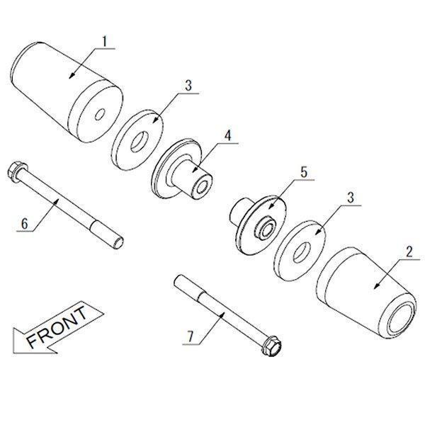 モリワキ - 【製造会社棚卸し資産あり】 05030-21157-00 スキッドパッド 97年-01年 CB400Four 黒 SP店 その他フレーム関連用品-フレーム