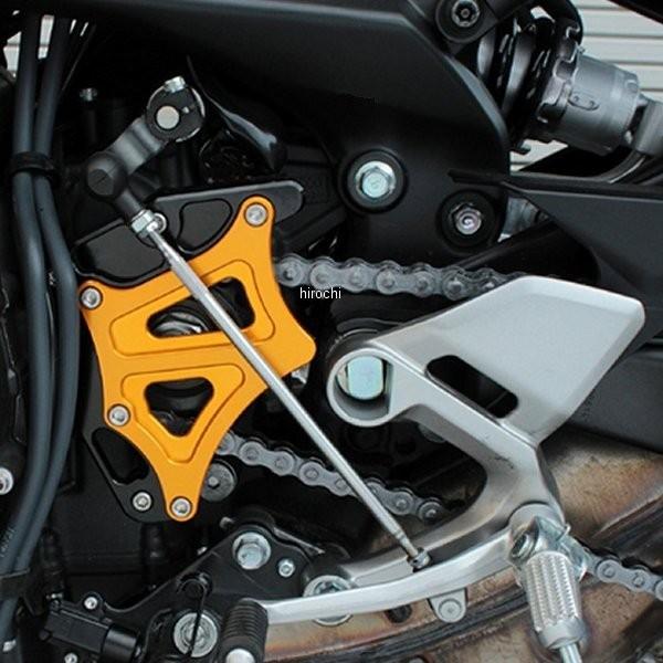 【メーカー在庫あり】 051201-46 ポッシュ POSH スプロケットカバー 99年-15年 CB400SF、CB400SB アルミ 黒/ゴールド SP店の画像