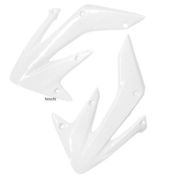 【USA在庫あり】 0520-0107 ユーフォープラスト UFO PLAST ラジエーターカバー 04年以降 CRF250R、CRF250X 白 SP店