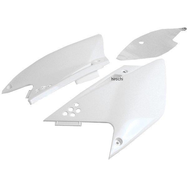 【USA在庫あり】 0520-0384 ユーフォープラスト UFO PLAST サイドパネル 06年-08年 KX250F 白 SP店