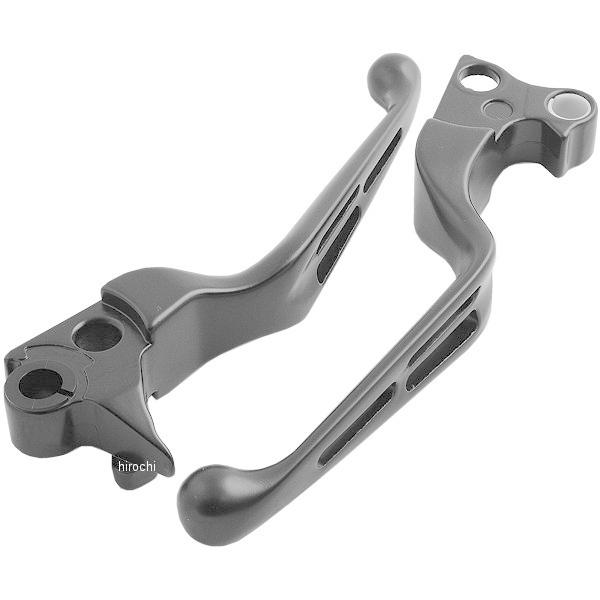【USA在庫あり】 0610-0142 DRAG レバーセット スロット 96年以降 BigTwin 黒(つや消し) SP店の画像