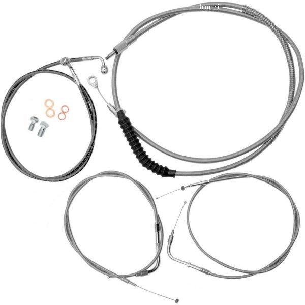 【USA在庫あり】 0610-0389 LAチョッパーズ LA Choppers ケーブル標準キット ステンレス 07年-10年 FXST 12-14インチ用 SP店
