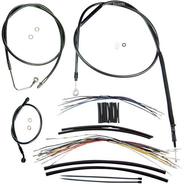 0610-1035 マグナム MAGNUM ケーブルキット 黒 08年-13年 FLH ABS付 ロワーホース無し 12-14インチ エイプバー用 SP店