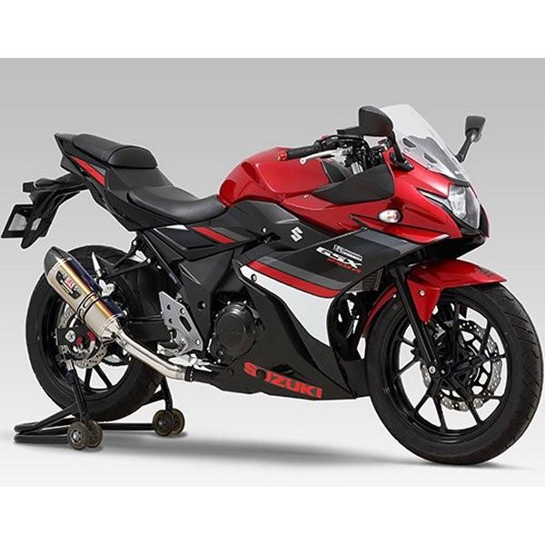 【製造会社棚卸し資産あり】 110-139-5W80B ヨシムラ スリップオンマフラー R-77S EXPORT SPEC 17年 GSX250R チタンブルーカバー/炭素挙げ句のはて SP店 バイク-車、バイク、自転車-その他バイクパーツ、アクセサリー用品