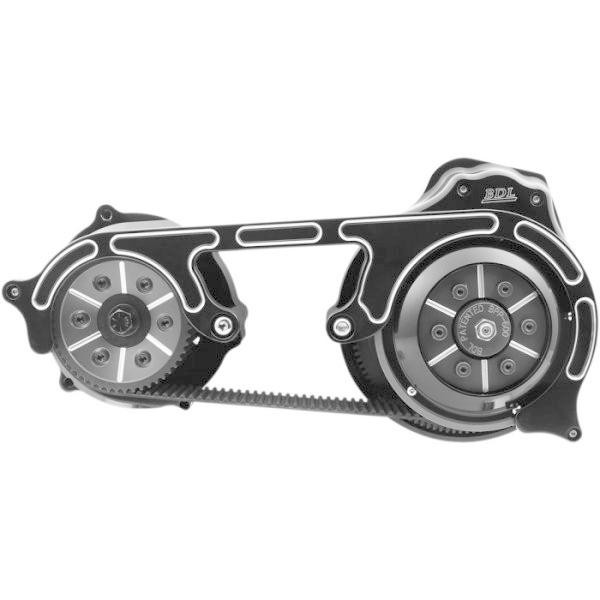 【USA在庫あり】 1120-0359 ベルトドライブ Belt Drives 2インチ オープン ベルトドライブキット 07年-17年 ソフテイル ケーブルクラッチ 黒 SP店
