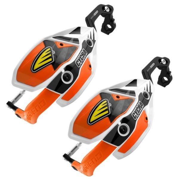 【USA在庫あり】 cyc1CYC-7407-22X サイクラ CYCRA ハンドガード ウルトラ Probend 22mmバー用 白/オレンジ SP店
