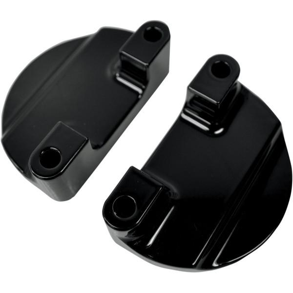 【USA在庫あり】 1410-0065 DRAG フロントフェンダー フォーク アダプター 21インチ 84年-13年 FLT 黒 SP店