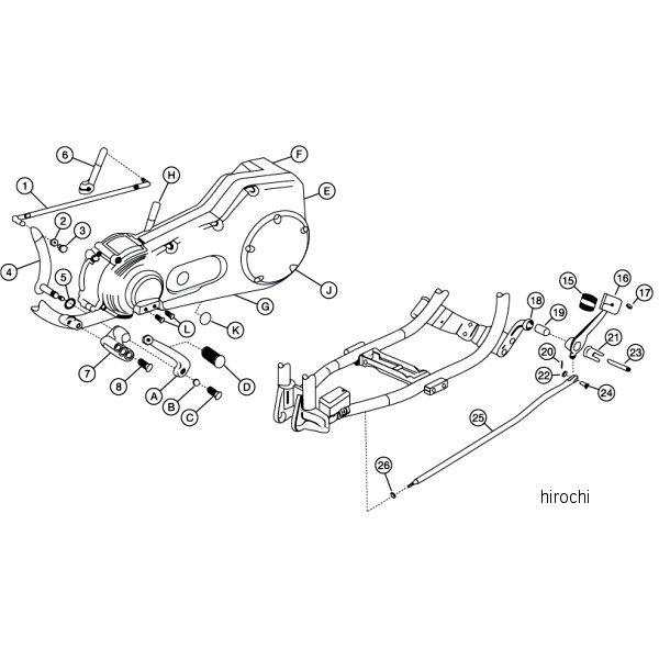 【USA在庫あり】 1622-0193 DRAG フォワードコントロール 91年-17年 FXD SP店の画像