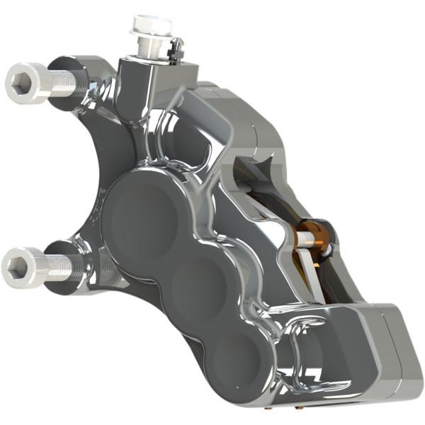 【USA在庫あり】 1701-0608 アレンネス Arlen Ness 6ピストン キャリパー 11.8インチローター用 フロント 左 クローム SP店