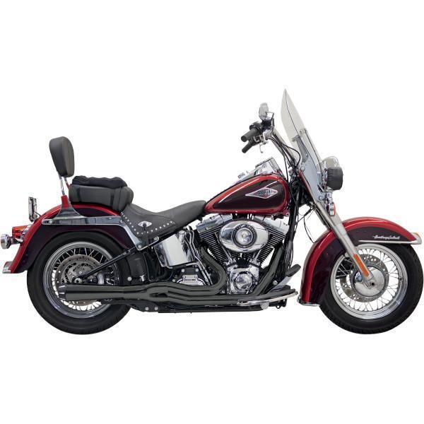 【USA在庫あり】 1800-1513 バッサニ Bassani フルエキゾースト ロードレイジII 86年-17年 ソフテイル ショート 黒 SP店