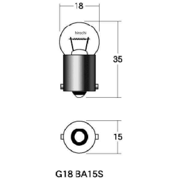 【メーカー在庫あり】 1P5109 M&H マツシマ 口金シングル球 12V15W ウインカー球 ウインカー球 (クリアー) (1個売り) SP店｜hirochi3｜03