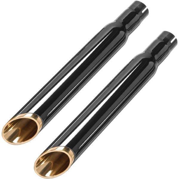 2014124B モーターステージ スリップオンマフラー ベビーブラス63 84年-99年 ソフテイル 黒 SP店