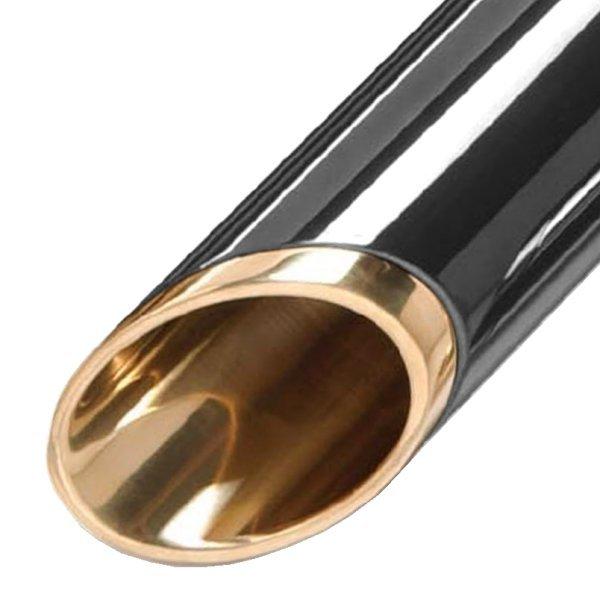 2014128B モーターステージ スリップオンマフラー ベビーブラス63 07年以降 ソフテイル 黒 SP店 | モーターステージ | 01