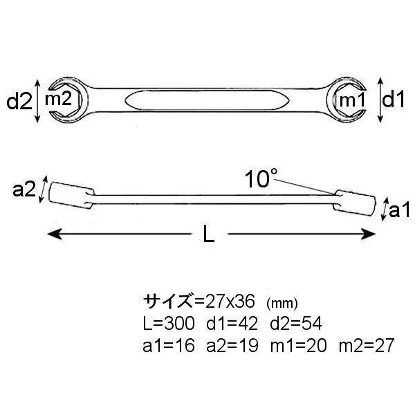 【メーカー在庫あり】 24-27x36-SW スタビレー STAHLWILLE オープンリングスパナ (27mm x 36mm) SP店_1