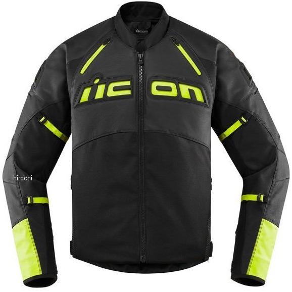2810-3658 アイコン ICON 春夏モデル ジャケット CONTRA2 LEATHER HIVIZ 2XLサイズ SP店