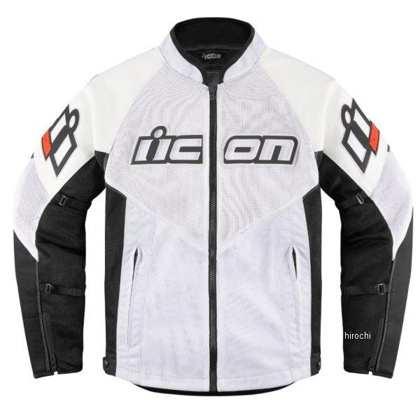 2810-3905 アイコン ICON 春夏ひな型 上衣 JACKET MESH AF LEATHER CE 白 XL大きさ SP店