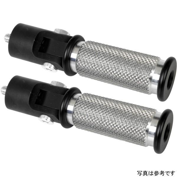 THU-33-99-210 サンダーバイク パッセンジャー フットペグ 汎用 マウンティングブラケット付き 黒 HD店