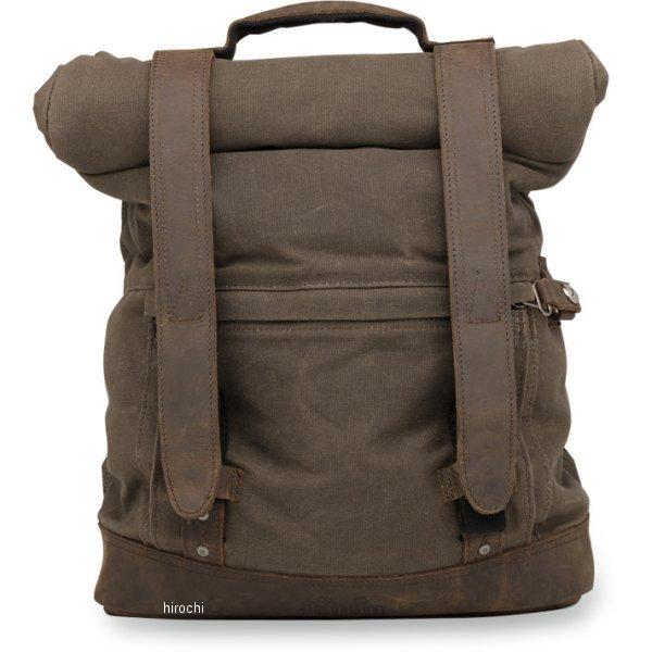 【USA在庫あり】 3517-0414 バーリーブランド Burly Brand バックパック ロールトップ ダーク/ワックス布 SP店