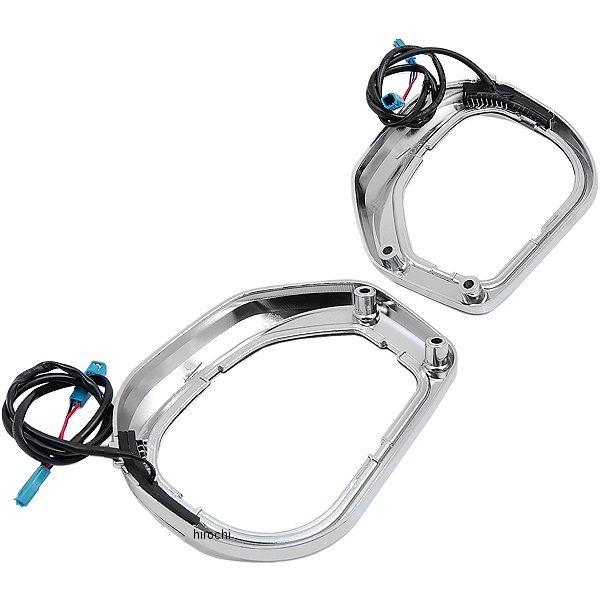 71-203 417490 ショークローム Show Chrome LED ウインカー付き スピーカー グリルセット 09年-13年 カワサキ VN1700 SP店
