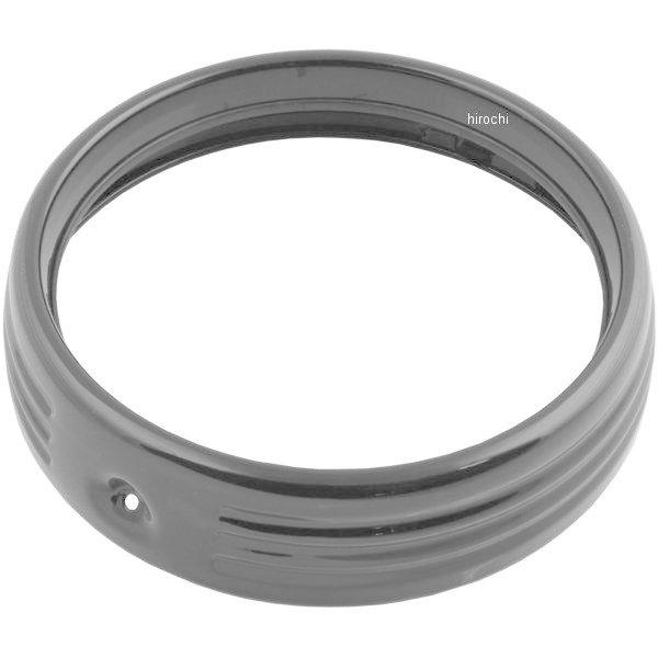 【USA在庫あり】 kur6916 クリアキン Kuryakyn ヘッドライト トリムリング 7インチ 14年以降 FLH 黒 SP店
