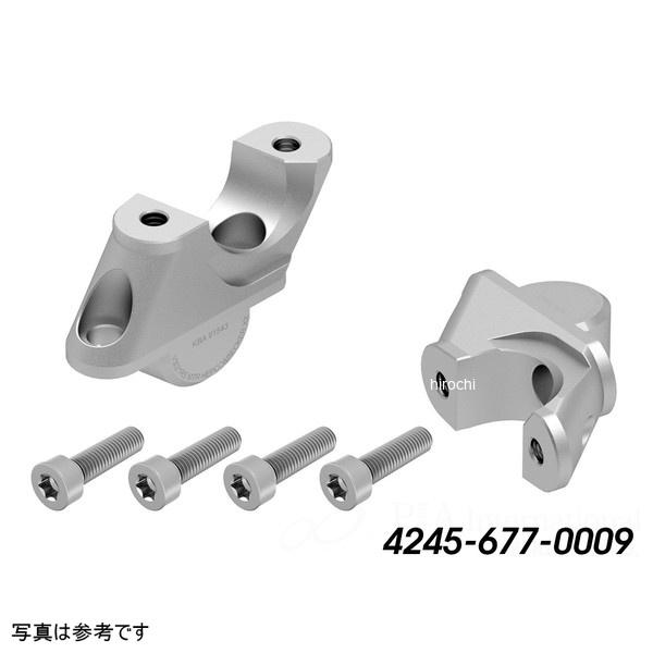 ヘプコ＆ベッカー - 4245-677-0009 ヘプコアンドベッカー HEPCO\u0026BECKER ハンドルバーセットバックライザー 30mmUp 21mmSetback しろがね色 15年-18年 R1200RS SP店