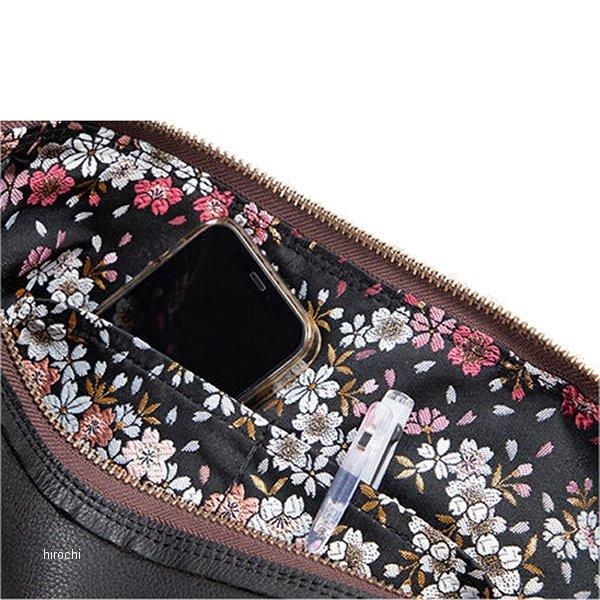 W-105K デグナー DEGNER 花山レザーボディバッグ 黒 京桜 SP店の画像