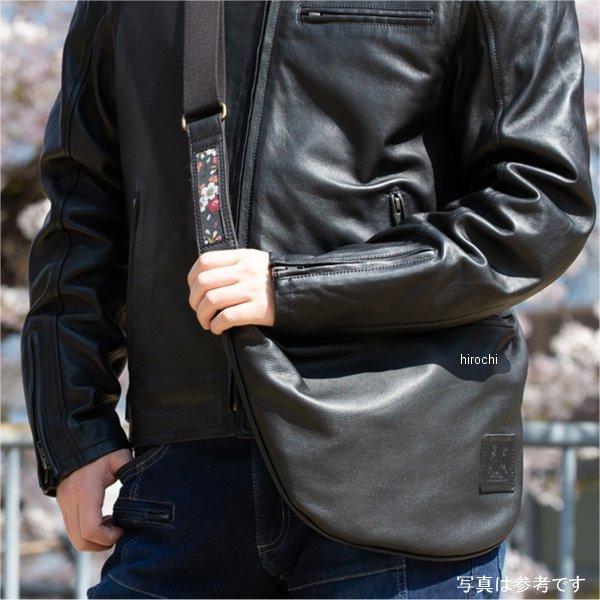 W-105K デグナー DEGNER 花山レザーボディバッグ 黒 流水雪輪 SP店の画像