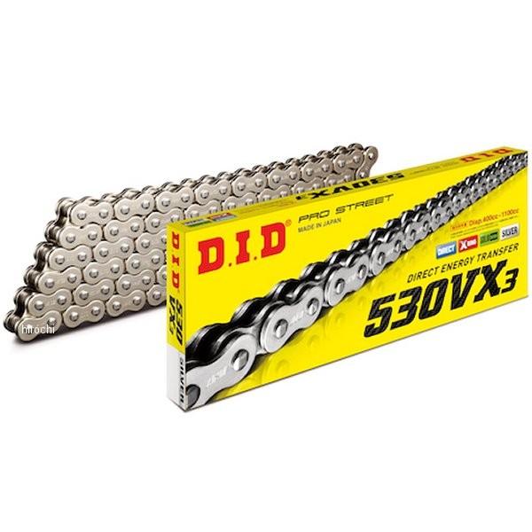 【メーカー在庫あり】 4525516462662 DID 大同工業 チェーン 530VX3 VXシリーズ Xリング シルバー 110L カシメ SP店