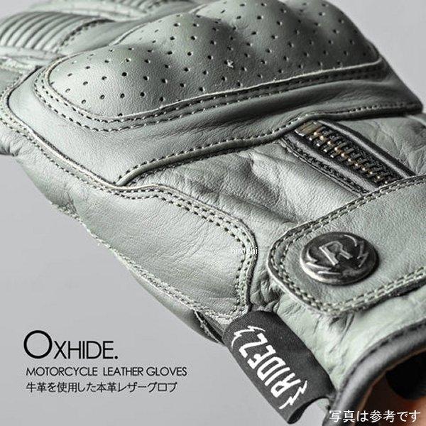 【メーカー在庫あり】 RLG2201 ライズ RIDEZ MOTO GLOVES DEFOE レザーグローブ グレー Lサイズ SP店の画像