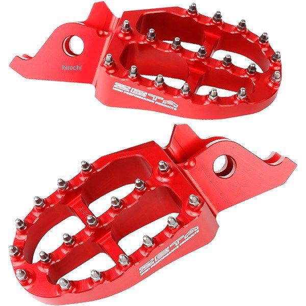 【製造会社棚卸し資産あり】 ZE93-1022 ジータ ZETA アルミニウムフットペグ 02年-17年 CRF450、CRF250、CRF150、CRF150 赤 SP店 ステップ、ペダル-バイク