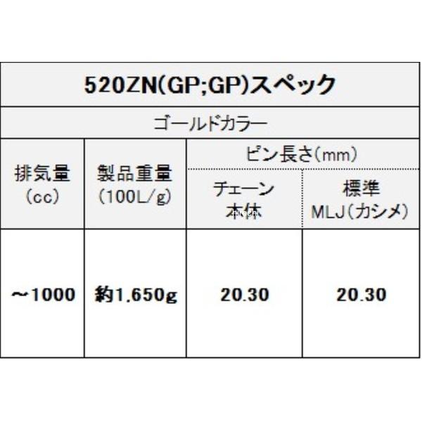 4571291777200 EKチェーン 江沼チェーン ThreeD 520ZN/3D 144L カシメ ZNシリーズ ゴールド SP店_4