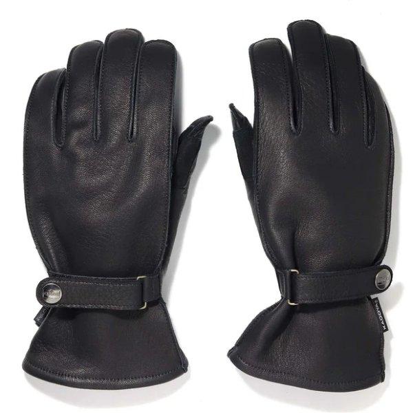 630xN9レ美品カドヤ ラギッドマン レザーグローブ 黒 レディース