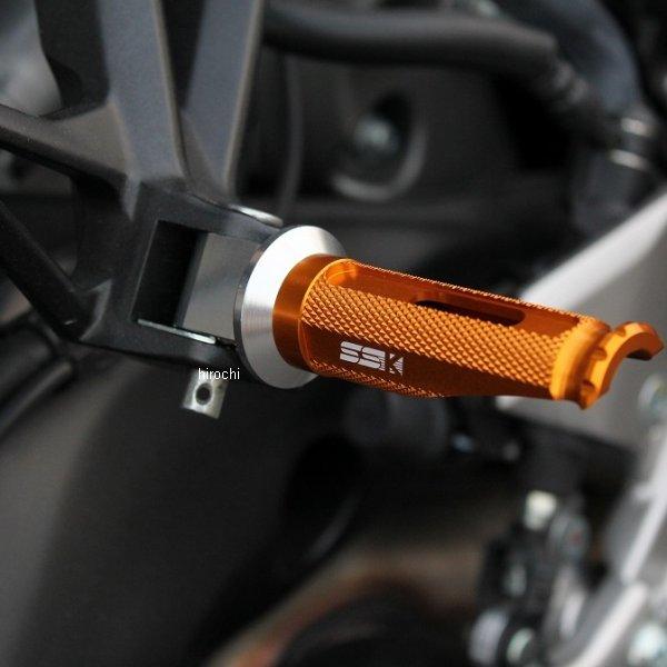 【製造会社棚卸し資産あり】 AFPR112TM スピードラ SPEEDRA 軽銀削り出しタンデムステップ レーシングタイプ 乗り手用 しろがね色/チタン SP店
