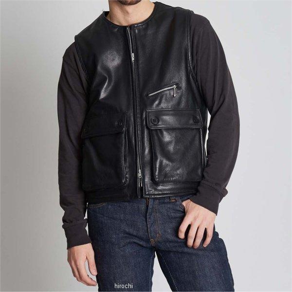 0521 カドヤ KADOYA 春夏モデル レザーベスト HUNTING VEST 黒 Sサイズ 