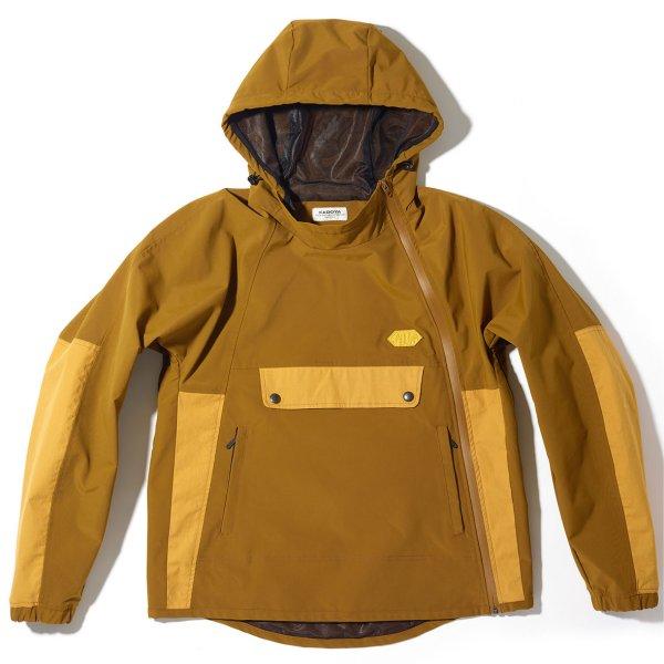 6592 カドヤ KADOYA 春夏モデル ROUND ZIP アノラックジャケット 茶 LL 